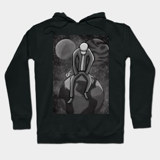 Top Of The World (Black and White Full) Hoodie